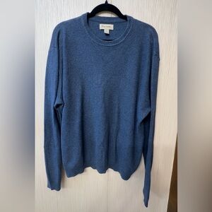 John W Nordstrom Men's Blue Sweater 100% Pima Cotton